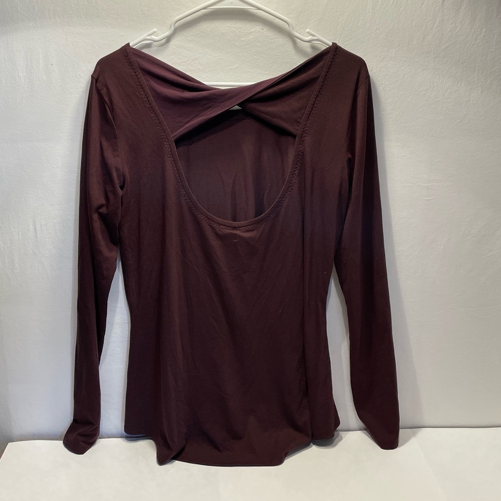 Athleta Long Sleeve Cut Out Top